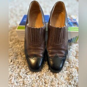 Gravati by Arthur Beren Wing Tip Womens Loafer - Size 7.5 brown leather